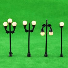20pcs/lot  architecture miniature plastic model garden light mixed on the grass play ground fence and ho train layout 2024 - buy cheap