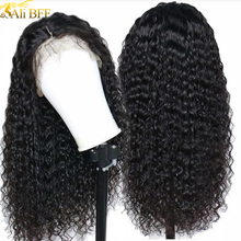 ALI BFF Mongolian Afro Kinky Curly Wig Natural Black Lace Front Human Hair Wig For Black Women Pre Plucked 150 Density Remy Wigs 2024 - buy cheap