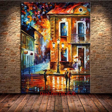 Hand Painted Modern Pictures On Canvas Oil Painting Knife Landscape Wall Decor Picture Hang Paintings For Living Room Craft Art 2024 - buy cheap