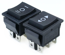 KCD4 1PCS black Rocker Switch Power Switch ON-OFF-ON 3 Position 6 Pins With Light 16A 250VAC/ 20A 125VAC 2024 - buy cheap