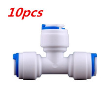 10  pcs 1/4  water quick connector tee ball valve 1/4  osmos water filter accessories  ro water filter parts 2024 - buy cheap