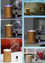 Ultra-sônica difusor do óleo de bambu real, de VENTO de BAMBU aromaterapia difusor do óleo essencial, difusor de aroma de madeira de bambu 2024 - compre barato