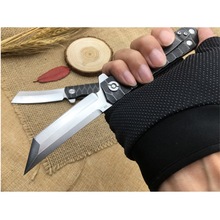 New outdoor folding knife tactical self-defense Pocket knife high hardness D2 steel folding knife Camping Hunting survival tools 2024 - buy cheap