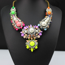 Fashion Necklaces Wholesale Shourouk Choker Statement Necklace Pendant Fower Women Wild geometric necklace 649 2024 - buy cheap