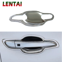 Lentai estilo do carro auto aço inoxidável exterior maçaneta da porta capa quadro adesivo para hyundai tucson 2015 2016 2017 acessórios 2024 - compre barato