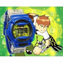 2021 hot selling silica gel cute handsome cartoon watch boy fashion ben10 children's electronic watch 2024 - buy cheap