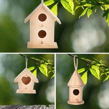 Сделай Сам птица дом открытый висит Птичье гнездо украшение для дома садовое украшение # BW 2024 - купить недорого
