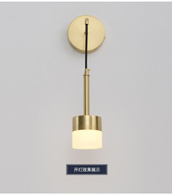 Luminária de parede chinesa, lâmpada de cabeceira moderna minimalista para quarto e corredor, engenharia de escada, plano de fundo de tv 2024 - compre barato