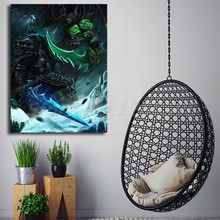 World Of Warcrafts Illdan Vs Lich King Canvas Painting Print Artwork Living Room Home Decor Modern Wall Art Oil Painting Poster 2024 - buy cheap