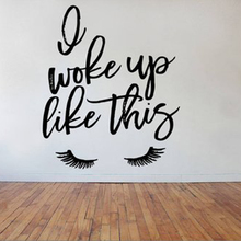 Eyelashes Lashes Wall Decals  Eyebrows Brows Beauty Salon Wall Sticker Decor Eye Quote Make Up Art Mural For Shop Window H4031 2024 - buy cheap