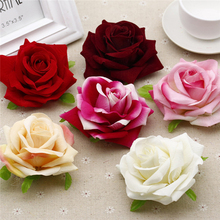30 штук пакет Сделай Сам большой цветок розы Искусственные цветы Шелковые цветы искусственные цветы Флорес искусственное свадебное украшение автомобиля 2024 - купить недорого