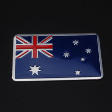 Auto Car Aluminum Australia Flag Trunk Rear Badge Emblem Side Sticker 80*50mm Fit For Mazda 2 3 6 7 CX-5 VW Golf Polo ect 2024 - buy cheap
