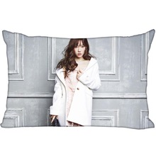 KPOP star Kim TaeYeon rectangular pillowcase two sided printing satin pillow cover Custom your image gift 2024 - buy cheap