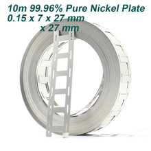 10M 99.96% Pure Nickel Plate Strap Strip Sheets for 18650 cell Battery welding nickel plate 2024 - buy cheap
