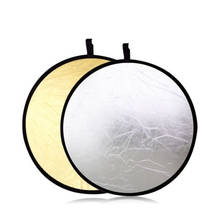 Photography 43" 2 in 1 Light Mulit Silver/Gold Collapsible disc Reflector 110cm 2024 - buy cheap