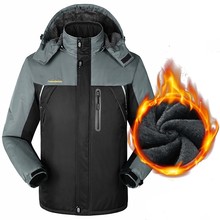 Jaqueta de cashmere plus grossa, casaco ao ar livre tamanho grande m ~ 9xl unissex para homens e mulheres capuz respirável manter o calor casaco 2024 - compre barato