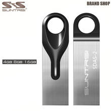Suntrsi Wholesale USB Flash Drive 10pcs/lot Metal usb 2.0 Memory Stick Waterproof  Pen Drive 4gb 8gb16gb Pendrive Free Shipping 2024 - buy cheap