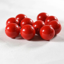 Bolas de chicle de acrílico sólido para hacer joyas, cuentas sueltas para collar, AC-11, color rojo, 6.8.10.1, 2,14mm, venta al por mayor 2024 - compra barato