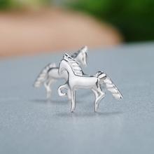 Fashion Star Style Silver Color  Horse Earrings For Women Pendientes Brincos Fashion Girls Gift Jewelry 2024 - buy cheap