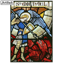 New 5d diy diamond painting fish god of war angels 3d full square / round drill diamond embroidery stained glass painting 2024 - buy cheap