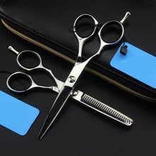 brand professional japan 5.5 inch left hand hair scissors cutting barber makas hair salon scissor shears hairdressing scissors 2024 - buy cheap