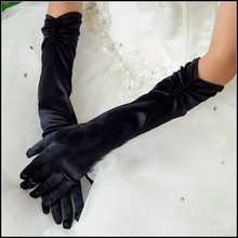 Lote de 5 guantes de 38cm para mujer, para actuación de baile, sexy, largos, negros, a la moda, para fiesta de noche 2024 - compra barato