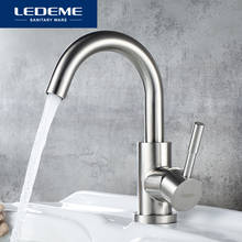 LEDEME Basin Faucets Stainless Steel Bathroom Faucet Rotate Single Handle Hot and Cold Water Basin Mixer Taps Crane L1098-3 2024 - buy cheap