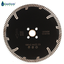 Free Shipping 180mm diamond dry cutting blade 7 inch with protection teeth for core steel Granite Diamond Cutting Disc 2024 - buy cheap