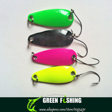 Free shipping 50pcs/Lot 2.4g fishing spinner spoon lure metal small spoon lure bait 2024 - buy cheap