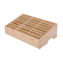 Многофункциональная деревянная коробка для хранения с 24 ячейками 2024 - купить недорого