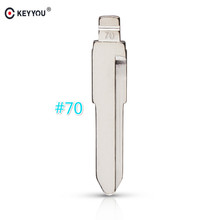 KEYYOU 10 pcs/lot Metal Blank Uncut Flip KD Remote Key Blade Type #70 for Lioncel for Daihatsu NO. 70 Blade 2024 - buy cheap