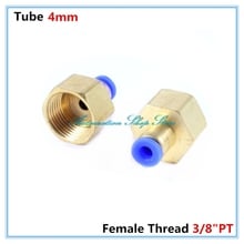 5Pcs 3/8"PT Female Thread  to 4mm Tube Push in Joint Air Pneumatic Connector Quick Fittings PCF4-03 2024 - buy cheap