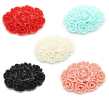 50Pcs Mixed Flower Resin Beads Decoration Crafts Flatback Cabochon Scrapbooking Fit Phone Embellishments Diy Accessories 2024 - buy cheap