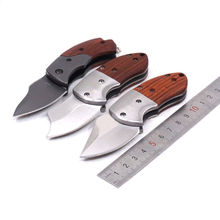 Small Pocket Knife Tactical Survival Folding Knife Wood Handle Camping utility Outdoor Hunting Knives EDC Multi Tools 2024 - buy cheap