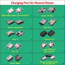 Porta de conector micro mini usb, porta de conector para huawei honor 8lite/6plus v9play note8/v8 /9/v9 play6/5a 2024 - compre barato