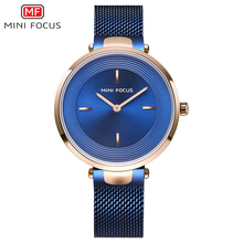 MINIFOCUS European Style Women Wristwatch New Fashion Dress Steel Waterproof Watches For Ladies Rose Gold Female Clock 2024 - buy cheap