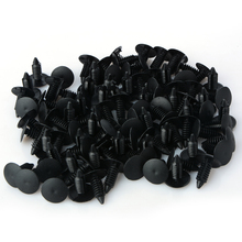 100Pcs 8mm Auto Fastener fit Hole Nylon Car Clips Fender Bumper Shield Retainer Plastic Rivet For Ford Chrysler Automobile 2024 - buy cheap