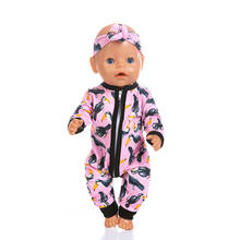 Новый комбинезон для 43 см, Детская кукла, 17 дюймов, кукла Born, одежда 2024 - купить недорого