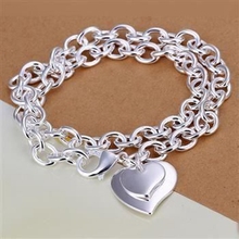 wholesale fine 925-sterling-silver necklace fashion jewelry chain heart necklaces & pendants women men collar SN252 2024 - buy cheap
