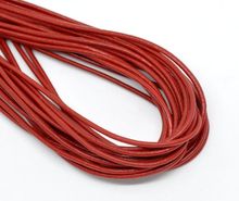 Розница DoreenBeads, красный круглый шнур для ювелирных изделий из натуральной кожи, толщина 2 мм, длина 10 м, продается в упаковке 1 2024 - купить недорого