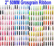2" 50mm 100% polyester plain solid color grosgrain ribbon gift ribbons and bows accessories 2024 - buy cheap