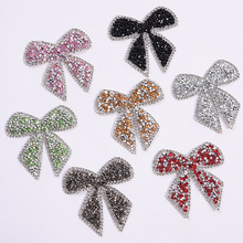 3d Crystal Rhinestone Handmade Beaded Bow Patches Iron on Sequin Patch for Clothing Girl Clothes Thermo Adhesive Applique Stick 2024 - buy cheap