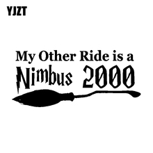 YJZT-calcomanía de vinilo para coche, 15,7 CM x 7CM, divertido My another Ride Is A Nimbus, 2000, negro, plateado, C11-1387 2024 - compra barato