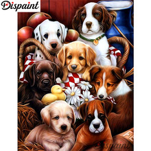 Dispaint Full Square/Round Drill 5D DIY Diamond Painting "Animal dog scenery" 3D Embroidery Cross Stitch Home Decor Gift A10190 2024 - buy cheap