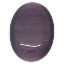 8SEASONS Created Glass Created Cat's Eye Cabochon Oval Purple 25x18mm,10PCs (B27416) 2024 - buy cheap