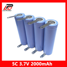 5C 3,7 V 18650 2000 mAh Li-ion recargable electrónicos del vehículo baterías banco de potencia herramientas batería de linterna 2024 - compra barato