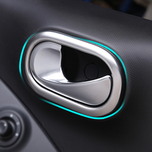 Car interior door handle decoration sticker stainless steel Modification accessories for smart 453 forfour fortwo car styling 2024 - buy cheap