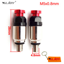 XLJOY Red M5x0.8mm Front Fork Air Bleeder Valves For CRF 450 450R 450X 250 250X 250R Motocross Dirt Bike 2024 - buy cheap