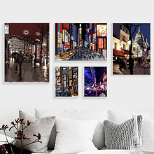 New York Time Square White House Wall Art Canvas Painting City Nordic Posters And Prints Canvas Pictures For Living Room Decor 2024 - buy cheap