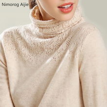 Novo outono inverno roupas femininas camisola feminina gola alta cashmere camisola de tricô pulôver moda camisola plus size 2024 - compre barato